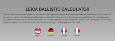 leica ballistic tools Articole