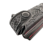 toc incarcator din piele model floral