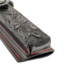 toc incarcator din piele model floral