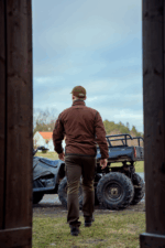 Jacheta reversibila Harkila Kamko fleece Green/Bordeaux