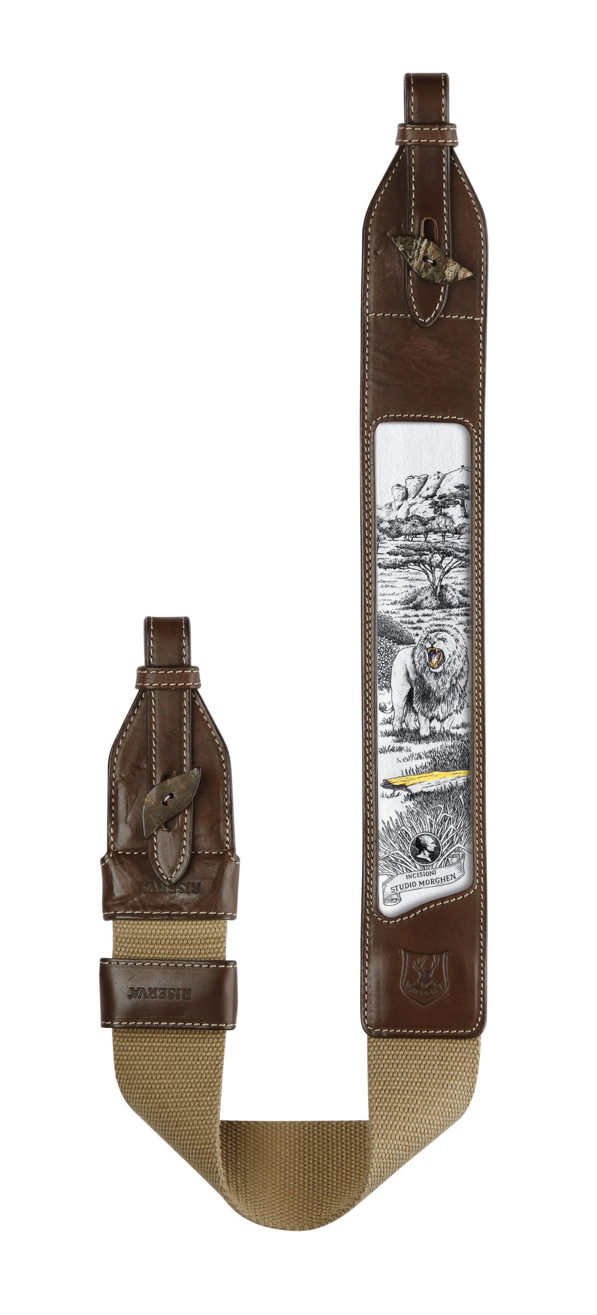 Curea arma piele cu cordura R7006 Riserva