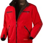 Jacheta reversibila Harkila Kamko fleece Maro/Rosu