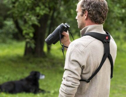 Leica NEOPRENE BINOCULARS STRAP "SPORT" PITCH BLACK